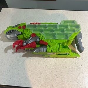 Green and Red Dinosaur Toy car holder